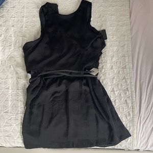 NWT Zara Black Silky Dress.